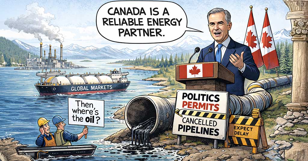 Carney talks like Canada is a reliable energy partner